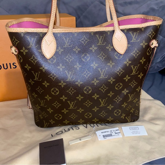 ‼️SOLD‼️LOUIS VUITTON x Takashi Murakami Monogram LV Hands MOCA Neverfull MM - Picture 3 of 10